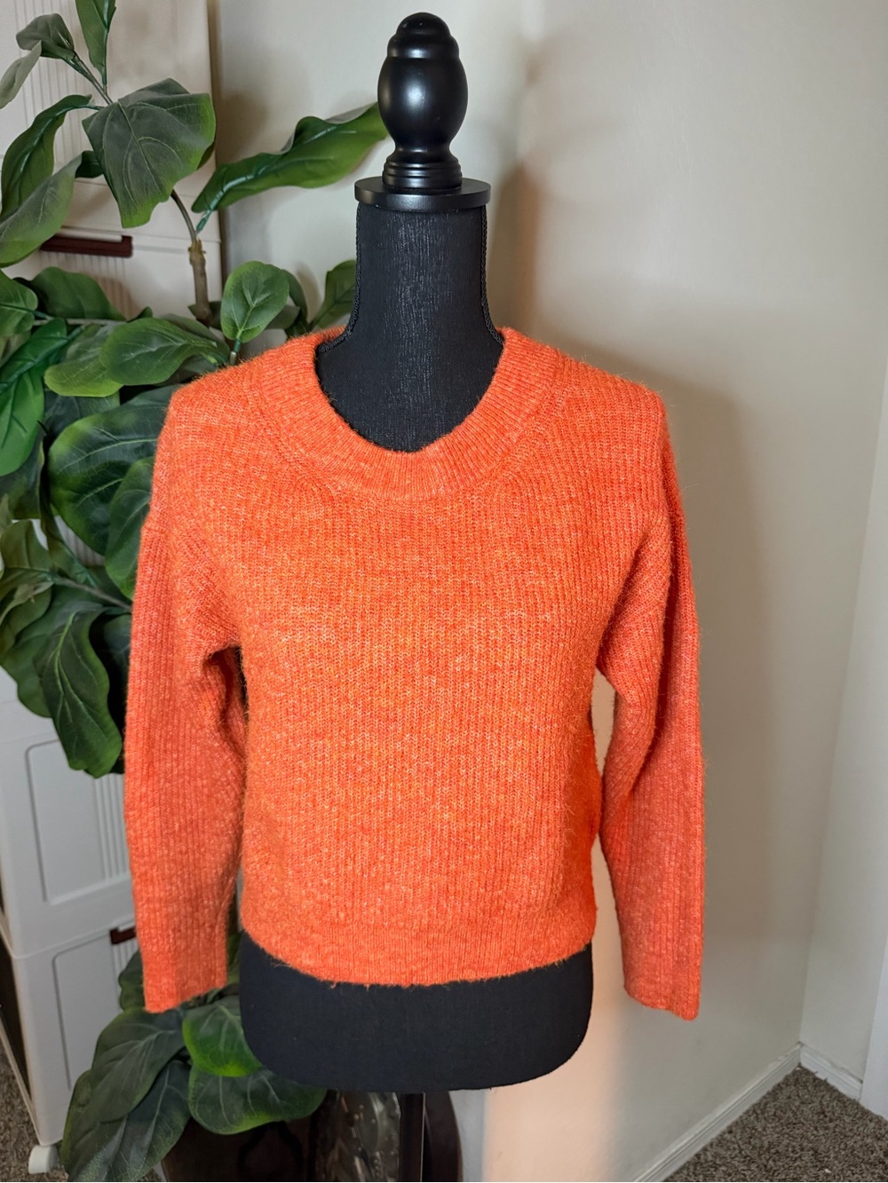 Burnt Orange Crewneck Sweater